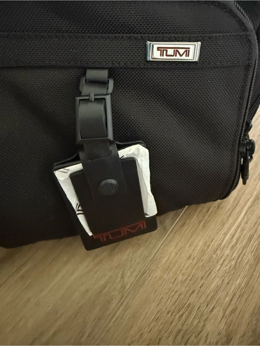 Tumi Black Men's Duffel Bag with Shoulder Strap